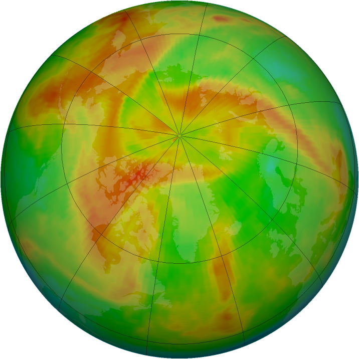 Arctic ozone map for 02 May 1990
